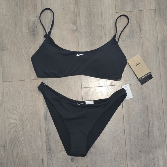 Nike Other - Nike Bralette Bakini Women's In Black Swim Set